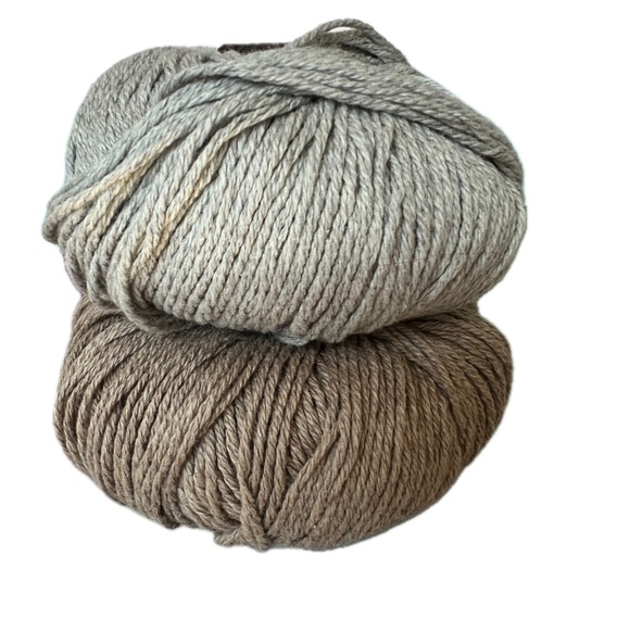 ROWAN Cotton Cashmere Yarn 50 g each Made in Italy Gray & Taupe Lot of 2 New - Picture 3 of 8
